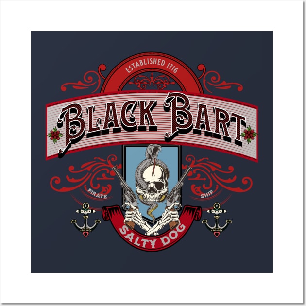 Black Bart Salty Dog Wall Art by Bootylicious